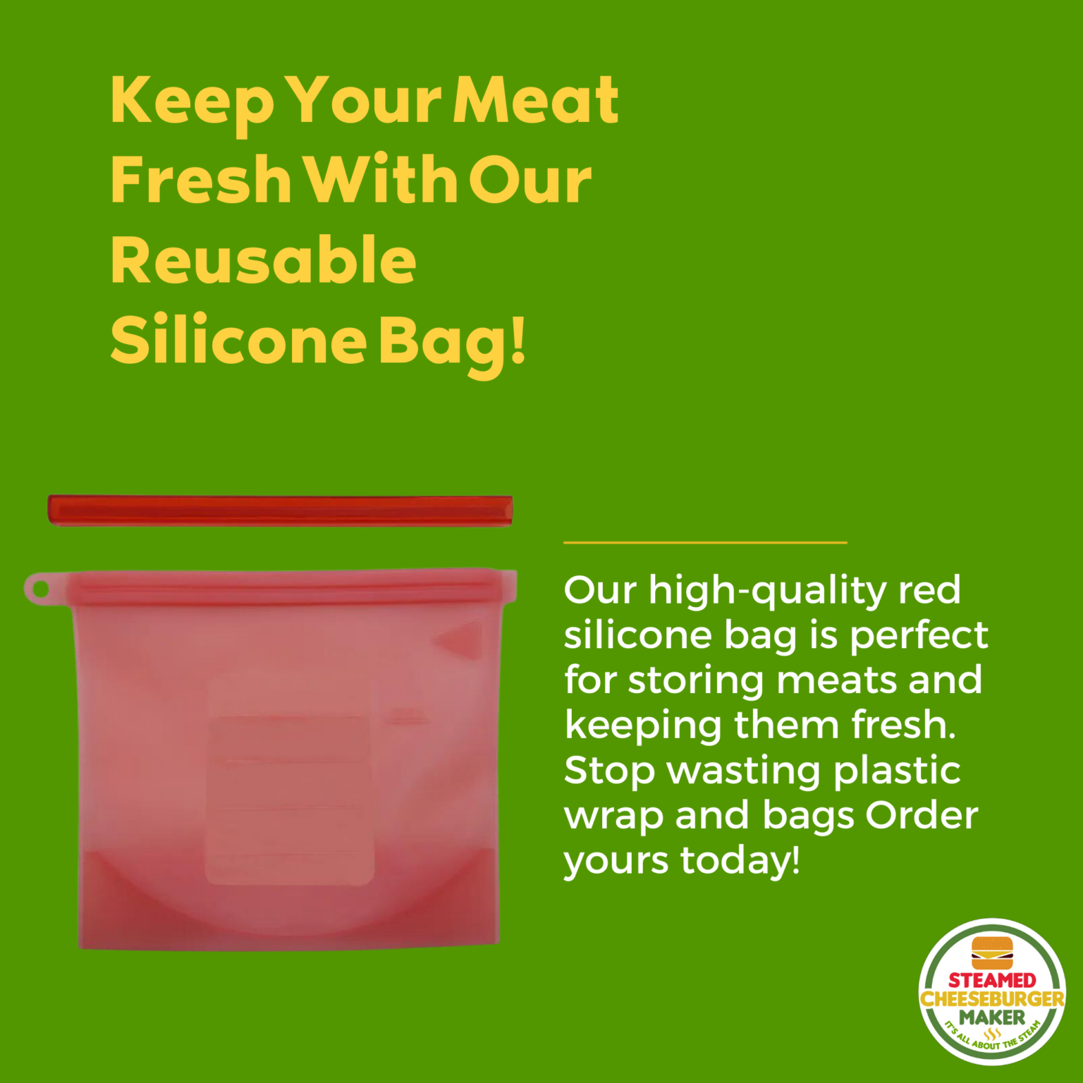 Red Food Silicone Bag