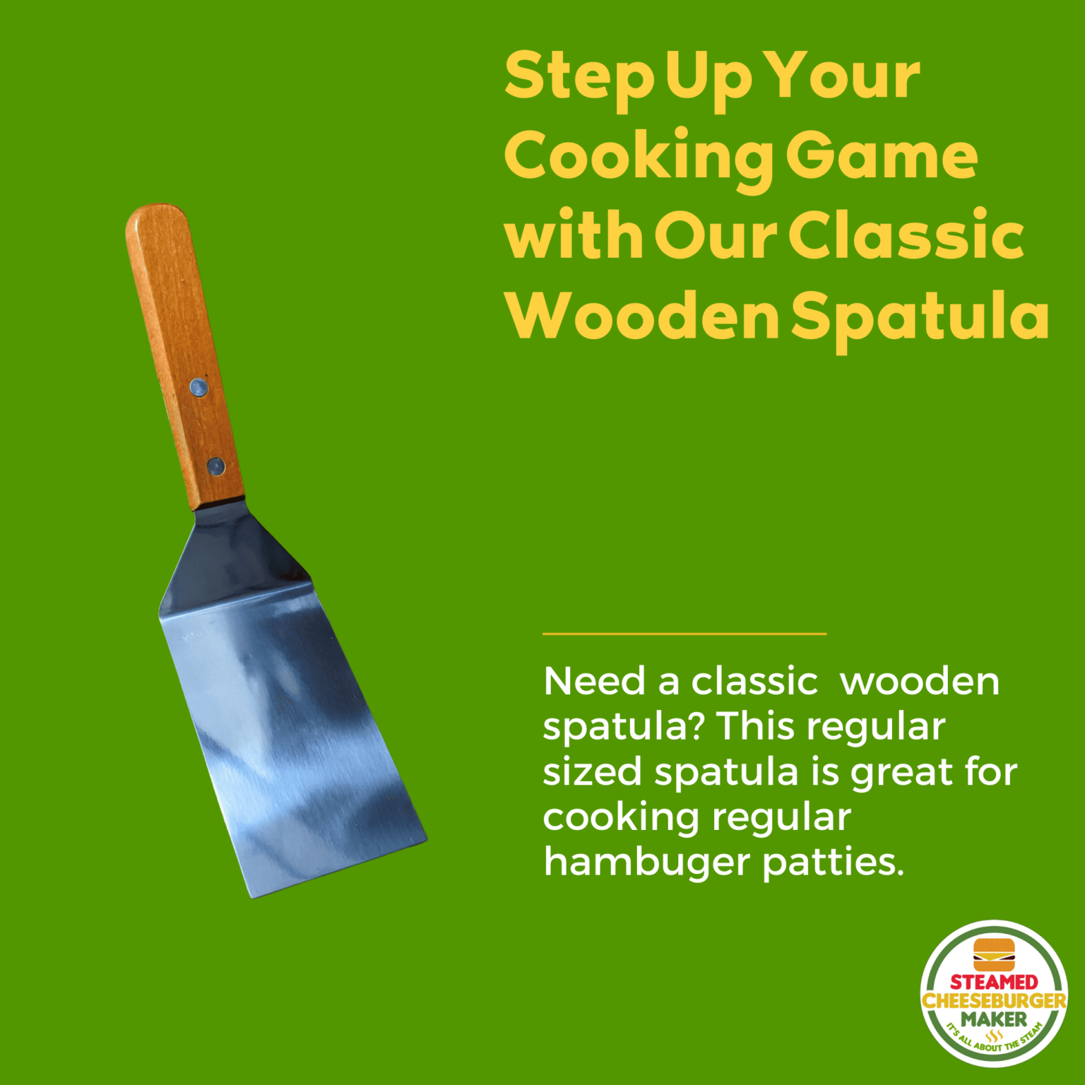 Regular Sized Classic Wooden Spatula (Instagram)