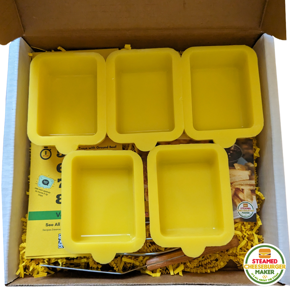Steamed Cheeseburger Maker Kit Extra Taged 1